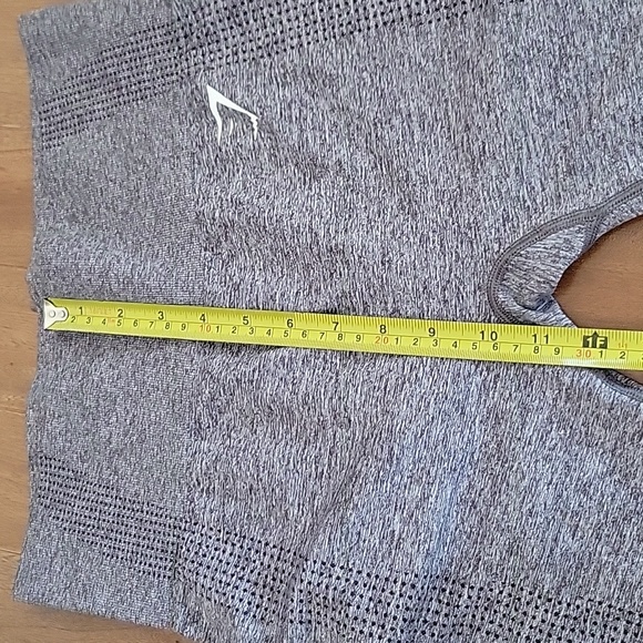 Gymshark Heathered Gray High Rise Leggings Pants Small - Picture 6 of 7
